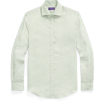 PURPLE LABEL Mens 24 Early Autumn Linen Shirt RL93707