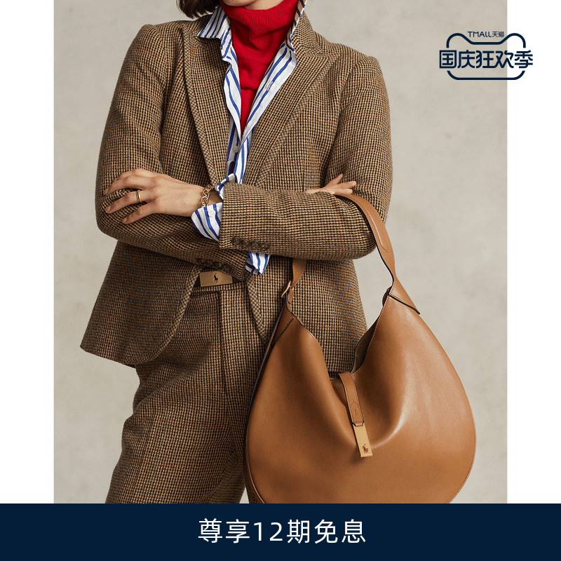 (Polo ID) Ralph Lauren Rav Lauren Female Deserve Classic Leather Single Shoulder Bag-Taobao