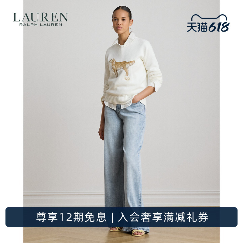 Lauren/Ralph Lauren Women's Clothing 2026 Summer High-Waisted Wide-Leg Jeans Rl63057 Lauren/Ralph Lauren Women's Clothing 2026 Summer High-Waisted Wide-Leg Jeans Rl63057