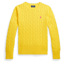 Ralph Lauren Girls 24 Years Early Spring Cable Knitted Cotton Sweater RL41118