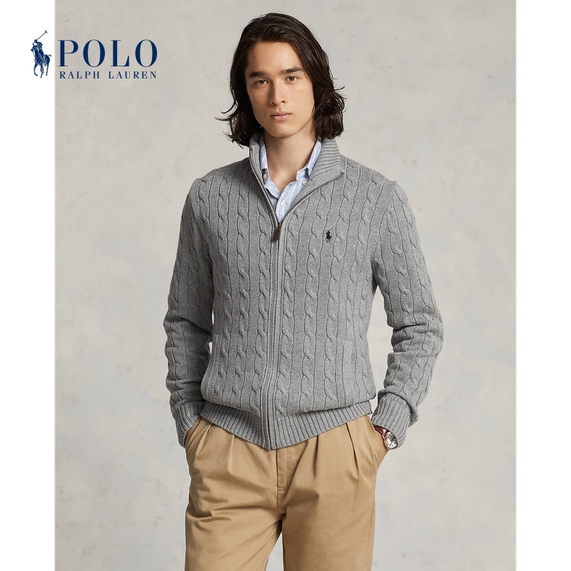Ralph Lauren/Ralph Lauren Men's Classic Cable Knit Cotton Sweater Rl16239 Ralph Lauren/Ralph Lauren Men's Classic Cable Knit Cotton Sweater Rl16239