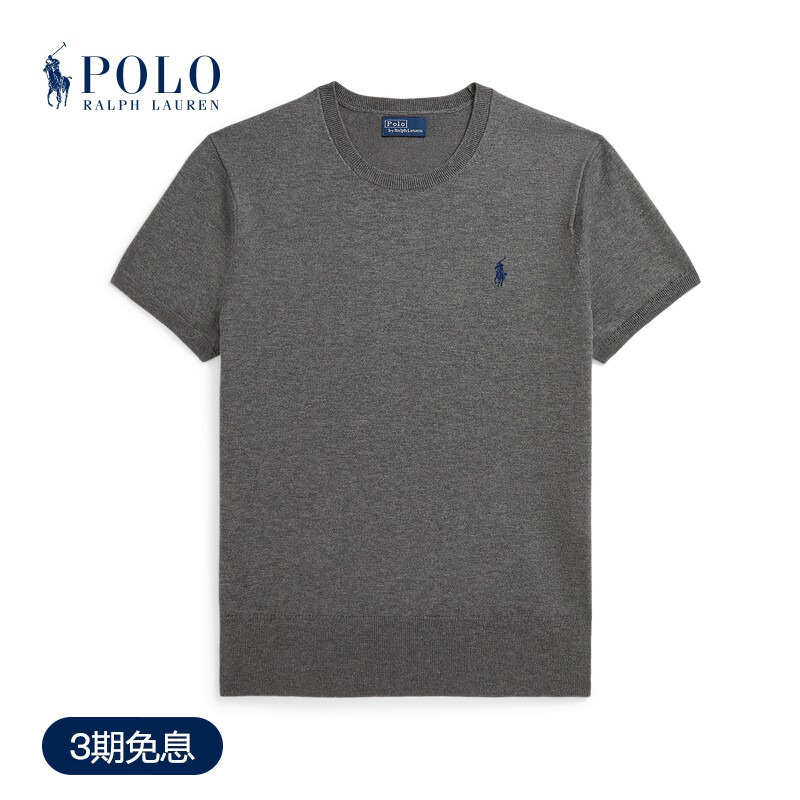 Ralph Lauren/Ralph Lauren Women's Classic Slim Fit Short Sleeve Round Neck Sweater Rl26847 Ralph Lauren/Ralph Lauren Women's Classic Slim Fit Short Sleeve Round Neck Sweater Rl26847