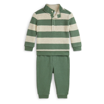 Ralph Lauren Baby and Kids Fall 24 Ribbed Cotton Pullover and Pants Set RL42225