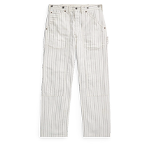RRL Mens 24 Summer Classic Striped Herringbone Twill Work Pants RL93501