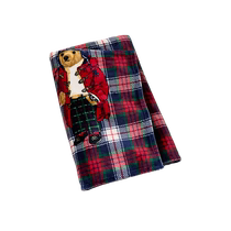 Ralph Lauren Holiday Polo Bear Pattern Throw RL81066