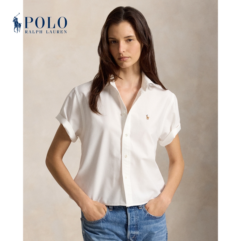 Ralph Lauren/Ralph Lauren Women's 26Th Early Autumn Cotton Oxford Cloth Short-Sleeve Shirt Rl28163