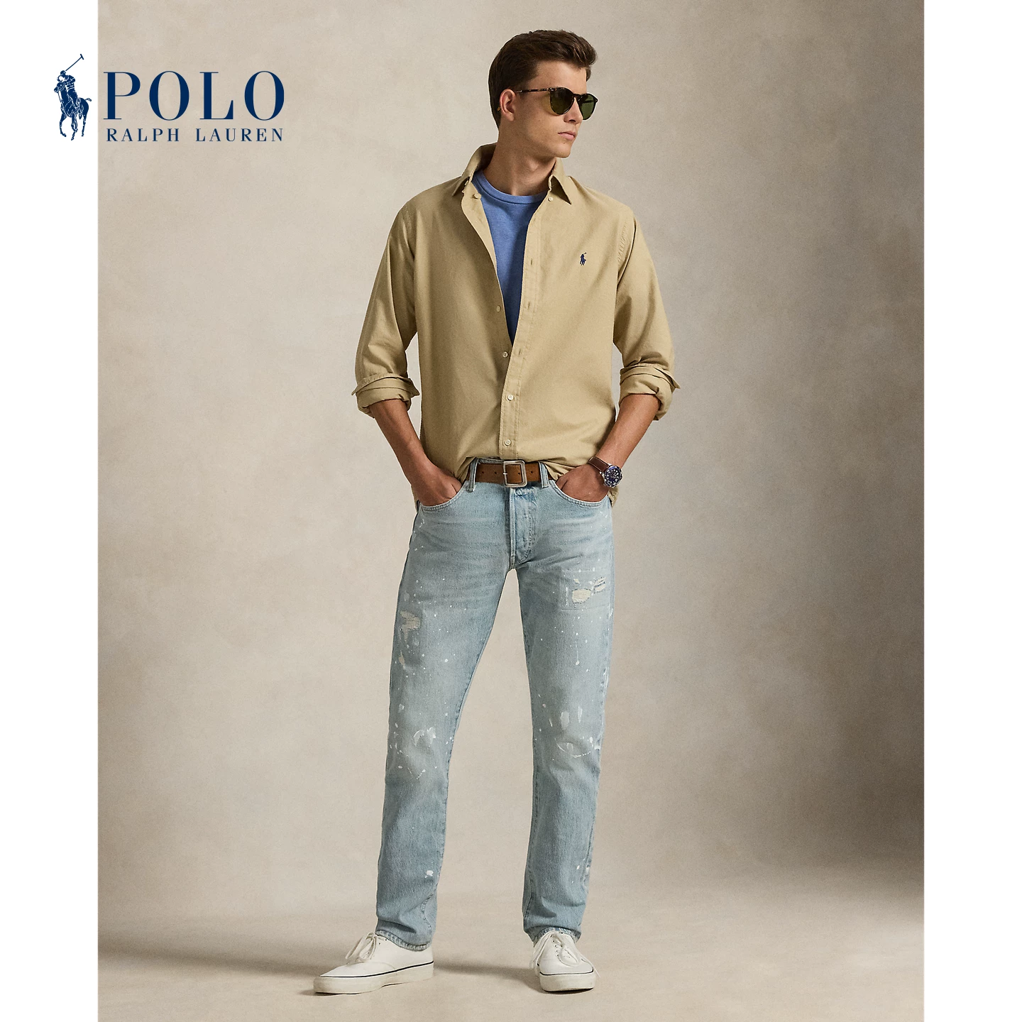 Классическая рубашка Ralph Lauren, классическая рубашка, крой