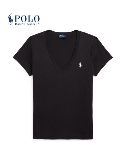 Ralph Lauren/Ralph Lauren women's classic cotton jersey V-neck T-shirt RL24239