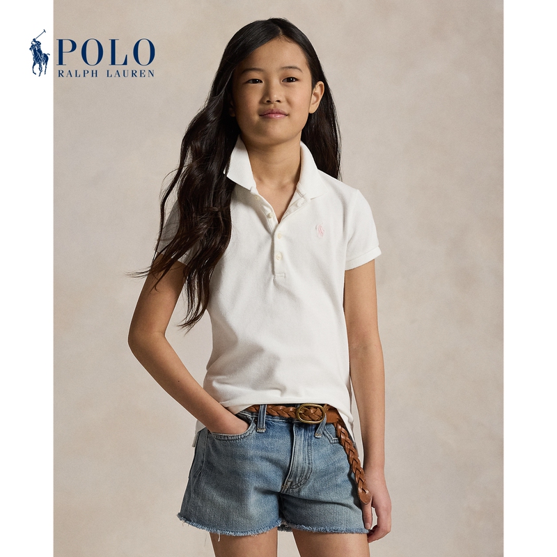 Ralph Lauren/Ralph Lauren Girls' Classic Stretch Mesh Polo Shirt Rl37530 Ralph Lauren/Ralph Lauren Girls' Classic Stretch Mesh Polo Shirt Rl37530