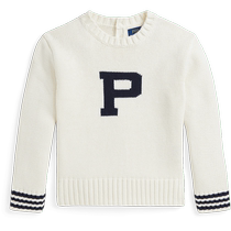 Ralph Lauren Girls Fall 24 Cotton Athlete Sweater RL42038
