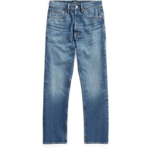Ralph Lauren Womens Classic High Waist Loose Cotton Nine-Point Jeans RL24738