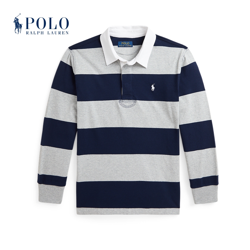 Ralph Lauren/Ralph Lauren Boys' Classic Iconic Cotton Rugby Shirt Rl41924 Ralph Lauren/Ralph Lauren Boys' Classic Iconic Cotton Rugby Shirt Rl41924