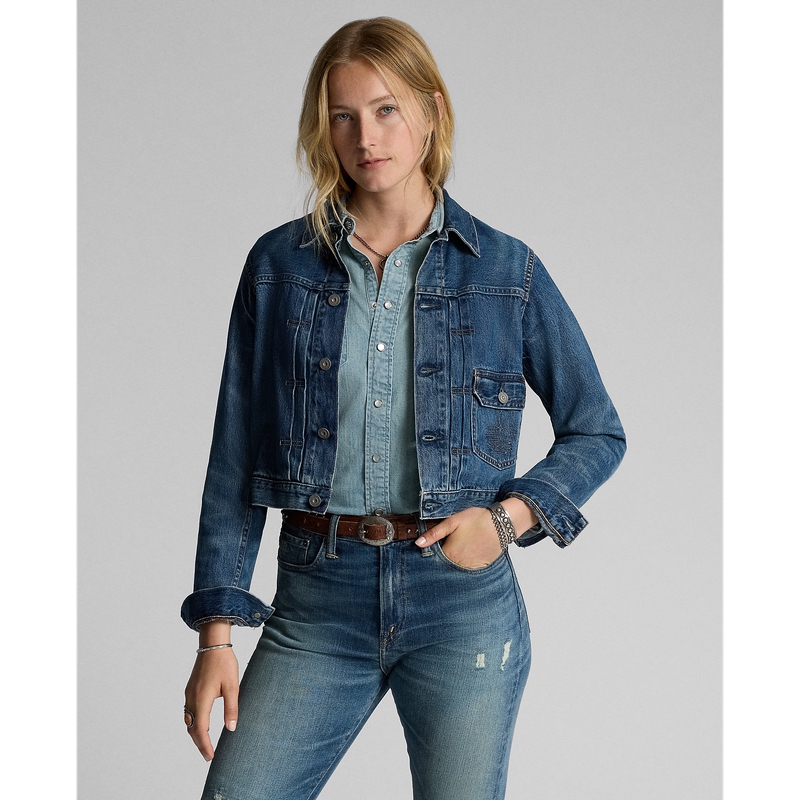 Rrl Women's Classic Short Denim Jacket Rl90769