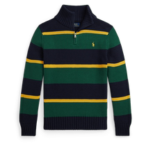 Ralph Lauren Boys Fall 24 Cotton Quarter-Zip Sweater RL42081