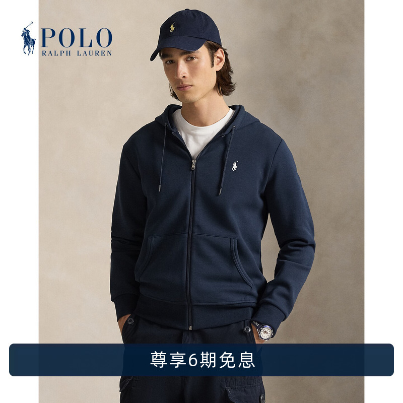 Ralph Lauren/Ralph Lauren Men's Classic Double-Sided Knit Full-Zip Hoodie Rl15980