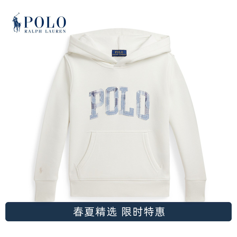 Ralph Lauren/Ralph Lauren Boys' Spring 2026 Logo Fleece Hoodie Rl44329 Ralph Lauren/Ralph Lauren Boys' Spring 2026 Logo Fleece Hoodie Rl44329