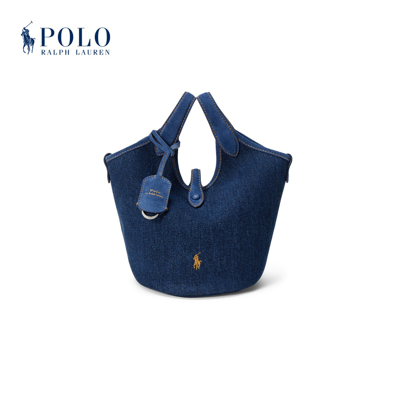 【Polo Play】Ralph Lauren/Ralph Lauren Women's 26 Autumn Denim Small Tote Bag