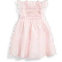 Ralph Lauren girls classic gathered organza dress RL40787