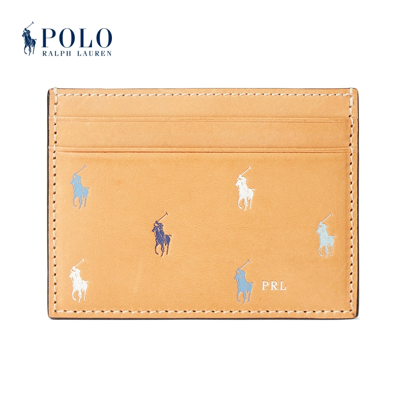 Ralph Lauren / Ralph Lauren dành cho nữ bằng da cổ điển hình ngựa Pony 50852 - Chủ thẻ