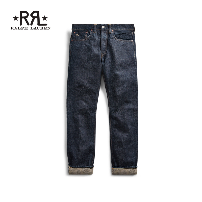 Rrl Men's Classic Slim Fit Cotton Trim Jeans Rl90143 Rrl Men's Classic Slim Fit Cotton Trim Jeans Rl90143