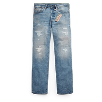RRL Mens Spring 24 Clearville Straight Fit Cotton Patch Jeans RL94073