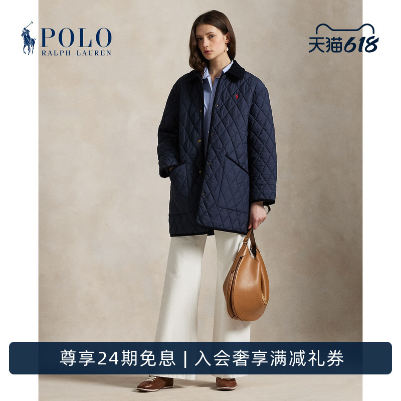 Ralph Lauren/Ralph Lauren Women's Classic Large Quilted Barn Jacket Rl27183