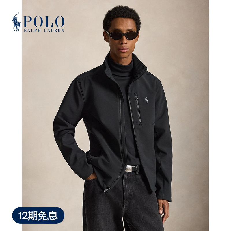 Ralph Lauren/Ralph Lauren Men's Classic Softshell Half-Turtleneck Jacket Rl100343