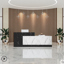 Commercial store Clothing store Simple modern desk cashier Company front desk reception desk Beauty salon bar cabinet