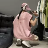 Мужской зеленый летний ретро жилет, бархатная спортивная футболка без рукавов, в американском стиле