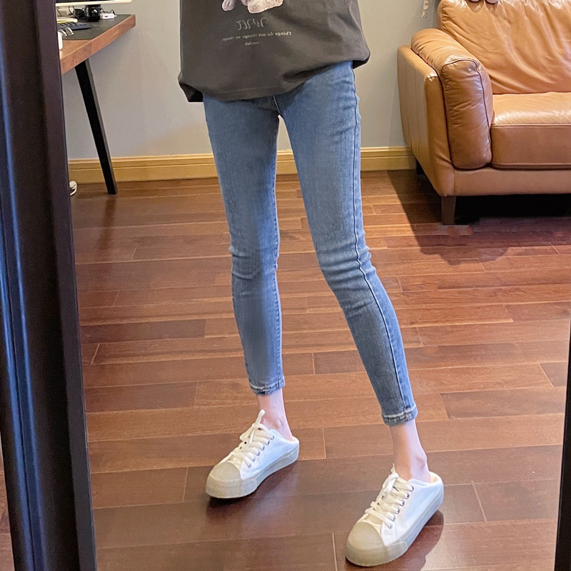 Skinny Jeans for Women 2026 Spring and Autumn New Style Slim High-Waisted Slimming Casual Cropped Petite Pencil Pants