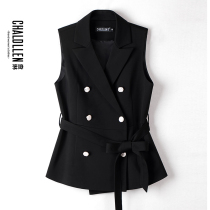 Suit vest womens spring and autumn short Korean version 2021 new foreign style summer fashion 906