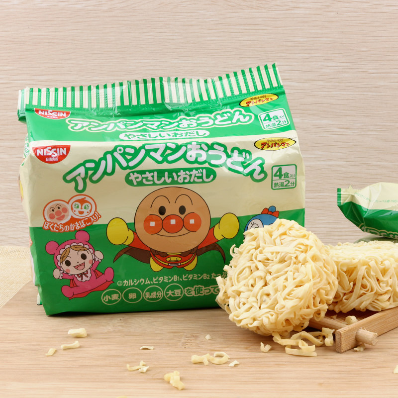 Japan Imports nissin Nissin Bread Superman Noodles Noodles Children's Nutrition Noodles Seafood Oolong Noodles