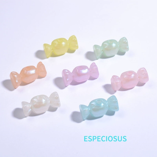 Желеобразные акриловые мультяшные конфеты, свободные бусины, ювелирные изделия «сделай сам», аксессуары, большие отверстия, разделительные бусины, лента для волос, материал для бисера