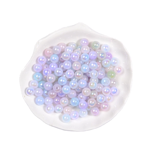 Розовые круглые бусины из жемчуга, аксессуар с аксессуарами, звездное небо с бусинами, новая коллекция, «сделай сам», 8мм