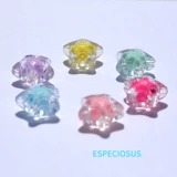 Ювелирные аксессуары «сделай сам», акриловые бусины со звездами, средние бусины, материал для ручного бисера, разноцветные бусины с пятиконечной звездой, 30 шт.