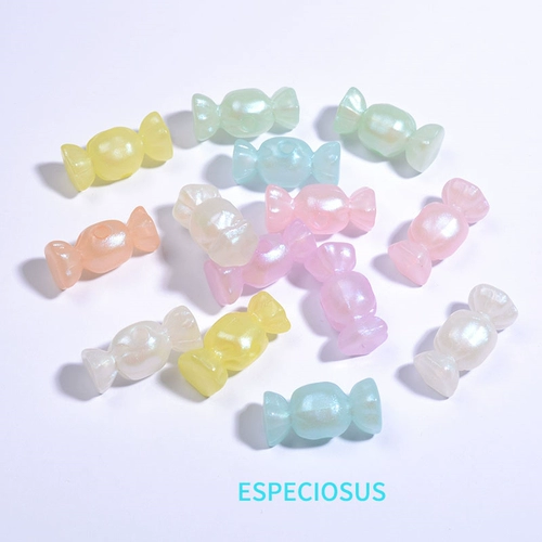 Желеобразные акриловые мультяшные конфеты, свободные бусины, ювелирные изделия «сделай сам», аксессуары, большие отверстия, разделительные бусины, лента для волос, материал для бисера