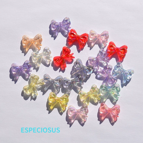 Акриловые бусины с бантиком, аксессуар, перламутровые аксессуары, галстук-бабочка, 18мм, DIY