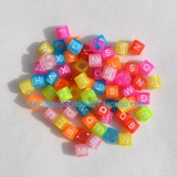 Аксессуар, детские аксессуары, акриловый браслет из бисера ручной работы, бусины с буквами, раннее развитие, английские буквы