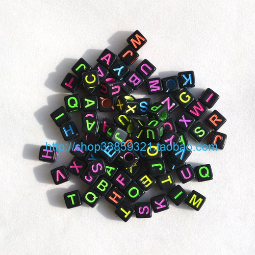 Аксессуар, детские аксессуары, акриловый браслет из бисера ручной работы, бусины с буквами, раннее развитие, английские буквы