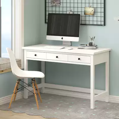 Mengjianghong Nordic desk Simple modern Hannis desk Computer desk workbench White desk 1 2 meters