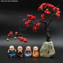 Creative boutique Zen monk desktop furnishing room room tea table ceramic decoration