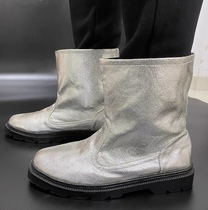 Aluminum foil heat insulation high temperature fire boots Fire flame retardant anti-scalding boots Radiation-proof high temperature 1000 degrees high temperature shoes