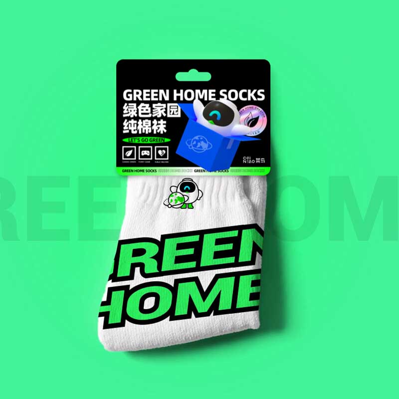 2 Pairs of Earth Day Socks Sports Style