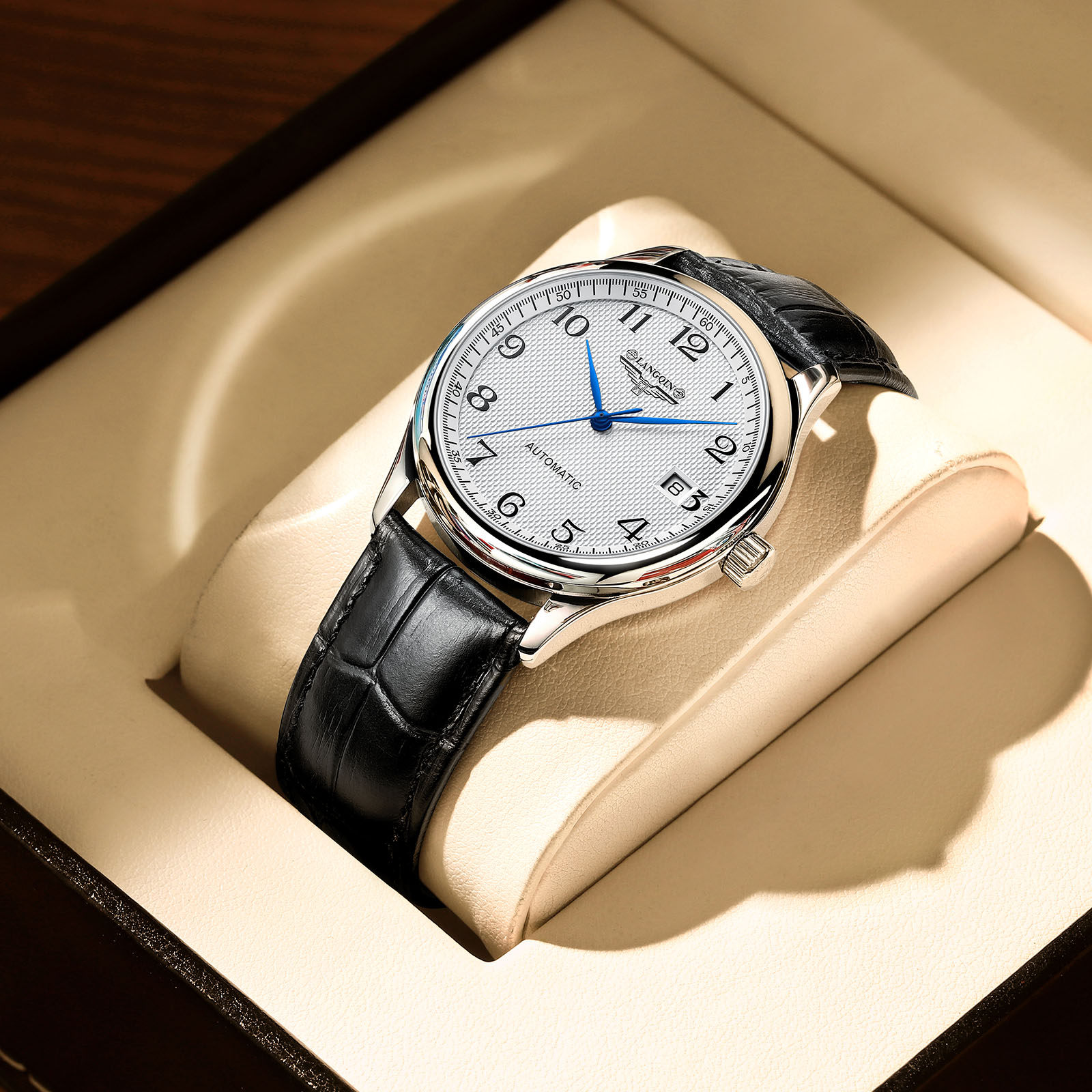 Swiss romans Magnificent Watches Men's Fully Automatic Mechanical Watches Waterproof Fashion Series Genuine Leather Business Men Watches