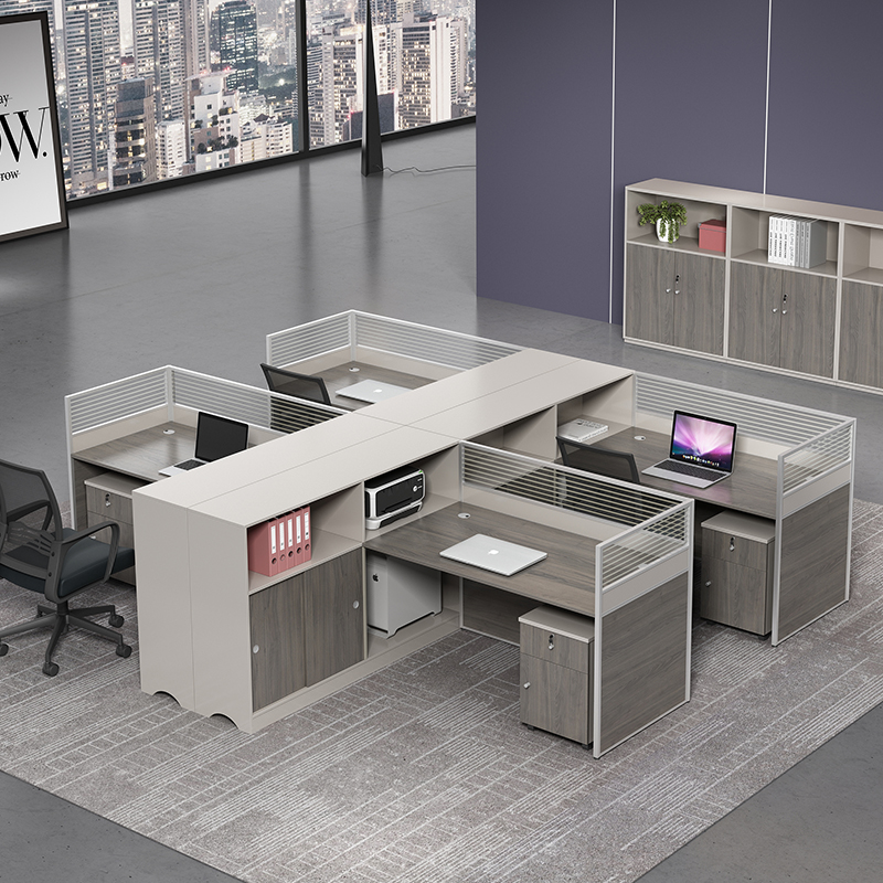 Office small conference table long table simple modern bar table staff training rectangular negotiation table and chair combination