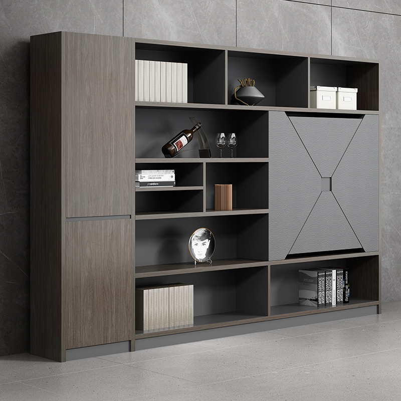 Office cabinet file storage cabinet wooden information cabinet board locker floor boss manager office bookcase