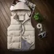 Mùa thu và mùa đông vest nam ngắn trùm đầu xuống cotton đôi vest mỏng giảm béo dày vest hoang dã áo khoác không tay khoác vest nữ