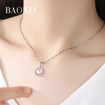 Necklace Women Sterling Silver choker Pendant Fashion Simple ins Tide Light Luxury Small Birthday Gift for Girlfriend