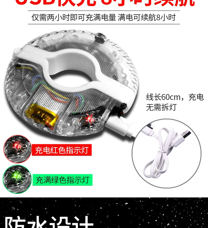 Trẻ em cân bằng xe hoa trống ánh sáng xe đạp đêm cưỡi bánh xe nóng đèn lốp xe đèn bánh xe phát sáng đầy màu sắc flash - Smart Scooter xe điện thăng bằng 2 bánh
