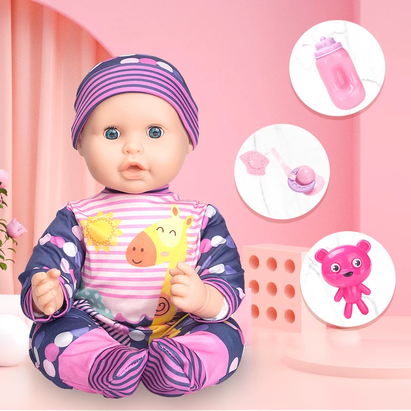 Doll, speaking realistic toy for dressing up from soft rubber